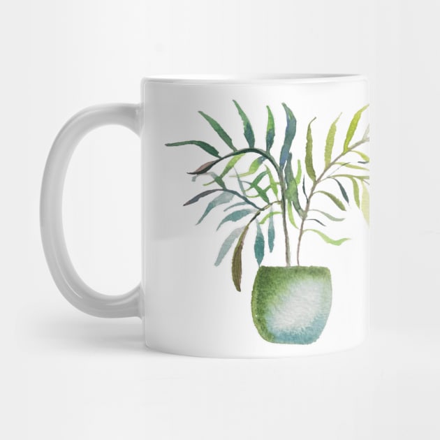 Blue and Green Houseplant by Shirtacle